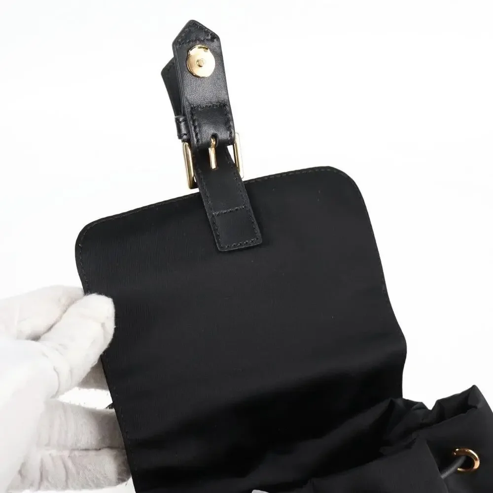 Versace Nylon Backpack Black